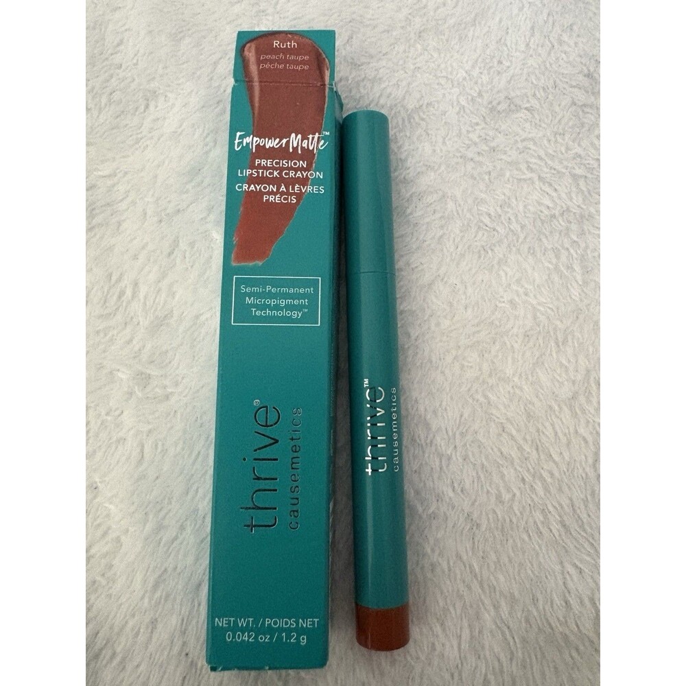 Thrive Causemetics Empower Matte Precision Lipstick Crayon ~RUTH~ Peach Taupe BN